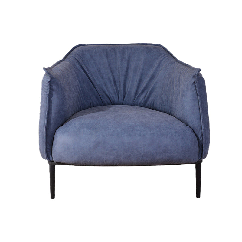 Faux Leather Chair32.6" L x 31.8" W x 29.9" H Arms Included Chair for Bedroom Clearhalo 'Accent Chairs' 'accent_chairs' 'Chairs & Seating' 'Furniture' 'furniture_accent_chairs' 'Living Room Furniture' 5058365