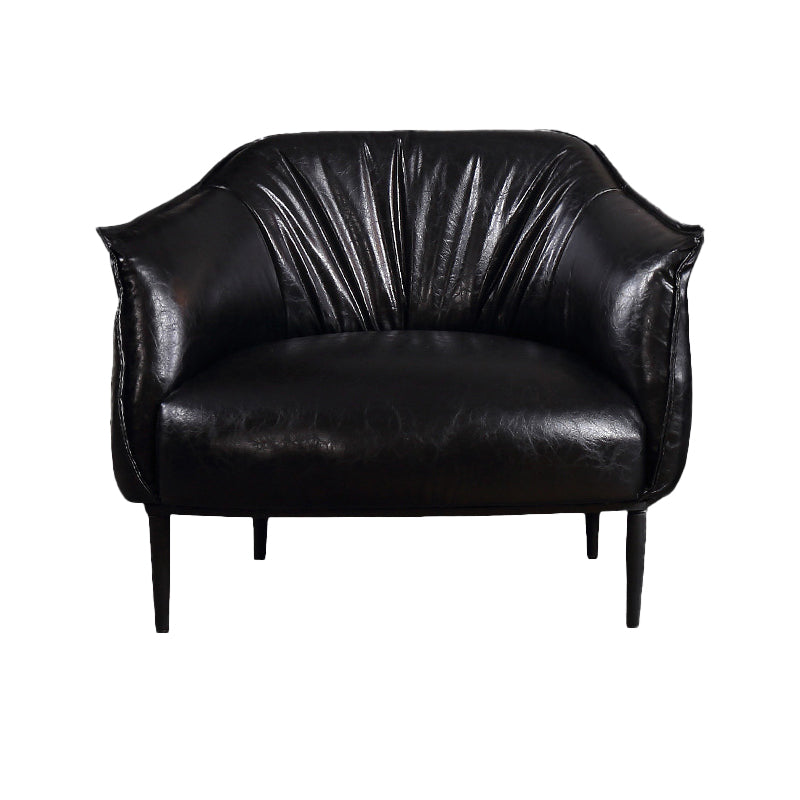 Faux Leather Chair32.6" L x 31.8" W x 29.9" H Arms Included Chair for Bedroom Clearhalo 'Accent Chairs' 'accent_chairs' 'Chairs & Seating' 'Furniture' 'furniture_accent_chairs' 'Living Room Furniture' 5058368