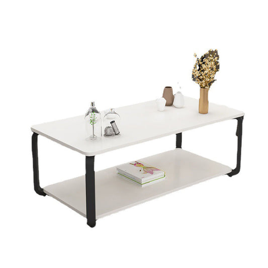 16.5" Tall Modern Steel Sled Base Rectangular Slate Table Top Coffee Table Clearhalo 'Coffee & Accent Tables' 'Coffee Tables' 'coffee_tables' 'Furniture' 'furniture_coffee_tables' 'Living Room Furniture' 5058465