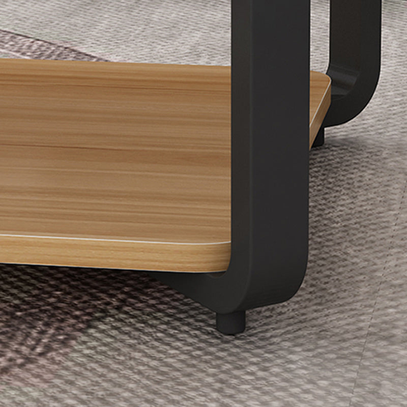 16.5" Tall Modern Steel Sled Base Rectangular Slate Table Top Coffee Table Clearhalo 'Coffee & Accent Tables' 'Coffee Tables' 'coffee_tables' 'Furniture' 'furniture_coffee_tables' 'Living Room Furniture' 5058467