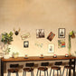 Industrial Brown and Black Bistro Bar Desk Solid Wood Trestle Bistro Bar Table Clearhalo 'Bar Furniture' 'Bar Tables' 'bar_tables' 'furn' 'furn_bar_tables' 'Furniture' 'furniture_bar_tables' 'Kitchen & Dining Furniture' 5061168