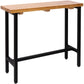 Footrest Outdoor Cocktail Bar Table Industrial Wood Rectangle Counter Table Clearhalo 'Bar Furniture' 'Bar Tables' 'bar_tables' 'furn' 'furn_bar_tables' 'Furniture' 'furniture_bar_tables' 'Kitchen & Dining Furniture' 5061184