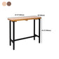 Footrest Outdoor Cocktail Bar Table Industrial Wood Rectangle Counter Table Clearhalo 'Bar Furniture' 'Bar Tables' 'bar_tables' 'furn' 'furn_bar_tables' 'Furniture' 'furniture_bar_tables' 'Kitchen & Dining Furniture' 5061185
