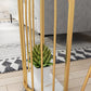 Contemporary Stone Storage Bistro Dining Table Double pedestal Indoor Patio Bar Table Clearhalo 'Bar Furniture' 'Bar Tables' 'bar_tables' 'furn' 'furn_bar_tables' 'Furniture' 'furniture_bar_tables' 'Kitchen & Dining Furniture' 5061197