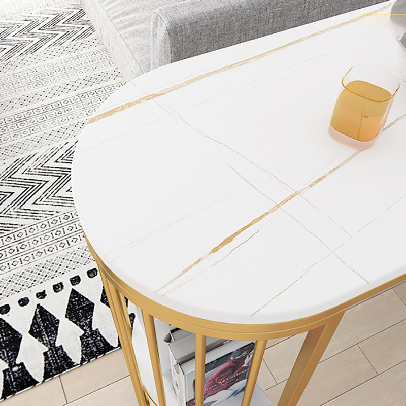 Contemporary Stone Storage Bistro Dining Table Double pedestal Indoor Patio Bar Table Clearhalo 'Bar Furniture' 'Bar Tables' 'bar_tables' 'furn' 'furn_bar_tables' 'Furniture' 'furniture_bar_tables' 'Kitchen & Dining Furniture' 5061199