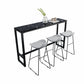Marble Indoor Counter-height Pub Table Rectangle Footrest Bar Dining Table Clearhalo 'Bar Furniture' 'Bar Tables' 'bar_tables' 'furn' 'furn_bar_tables' 'Furniture' 'furniture_bar_tables' 'Kitchen & Dining Furniture' 5061271
