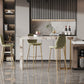 Indoor Double Pedestal Bar Height Table Contemporary Stone Rectangle Pub Table 63"L x 15.7"W x 39.4"H Pandora & Gold Without Chairs Clearhalo 'Bar Furniture' 'Bar Tables' 'bar_tables' 'furn' 'furn_bar_tables' 'Furniture' 'furniture_bar_tables' 'Kitchen & Dining Furniture' 5061308