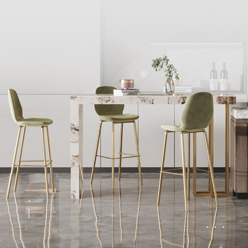 Indoor Double Pedestal Bar Height Table Contemporary Stone Rectangle Pub Table Clearhalo 'Bar Furniture' 'Bar Tables' 'bar_tables' 'furn' 'furn_bar_tables' 'Furniture' 'furniture_bar_tables' 'Kitchen & Dining Furniture' 5061318