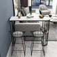 Indoor Metal Cocktail Bar Table Modern Double Pedestal Pub Height Dining Table Clearhalo 'Bar Furniture' 'Bar Tables' 'bar_tables' 'furn' 'furn_bar_tables' 'Furniture' 'furniture_bar_tables' 'Kitchen & Dining Furniture' 5061369