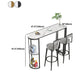Indoor Metal Cocktail Bar Table Modern Double Pedestal Pub Height Dining Table Clearhalo 'Bar Furniture' 'Bar Tables' 'bar_tables' 'furn' 'furn_bar_tables' 'Furniture' 'furniture_bar_tables' 'Kitchen & Dining Furniture' 5061371