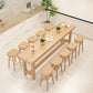 Dining Room Pine Wood Counter Table 42-inch Height Contemporary Bar Table 94.5"L x 17.7"W x 41.3"H Without Chairs Clearhalo 'Bar Furniture' 'Bar Tables' 'bar_tables' 'furn' 'furn_bar_tables' 'Furniture' 'furniture_bar_tables' 'Kitchen & Dining Furniture' 5061440