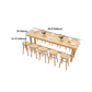 Dining Room Pine Wood Counter Table 42-inch Height Contemporary Bar Table Clearhalo 'Bar Furniture' 'Bar Tables' 'bar_tables' 'furn' 'furn_bar_tables' 'Furniture' 'furniture_bar_tables' 'Kitchen & Dining Furniture' 5061448