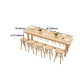 Dining Room Pine Wood Counter Table 42-inch Height Contemporary Bar Table Clearhalo 'Bar Furniture' 'Bar Tables' 'bar_tables' 'furn' 'furn_bar_tables' 'Furniture' 'furniture_bar_tables' 'Kitchen & Dining Furniture' 5061449