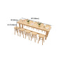 Dining Room Pine Wood Counter Table 42-inch Height Contemporary Bar Table Clearhalo 'Bar Furniture' 'Bar Tables' 'bar_tables' 'furn' 'furn_bar_tables' 'Furniture' 'furniture_bar_tables' 'Kitchen & Dining Furniture' 5061452