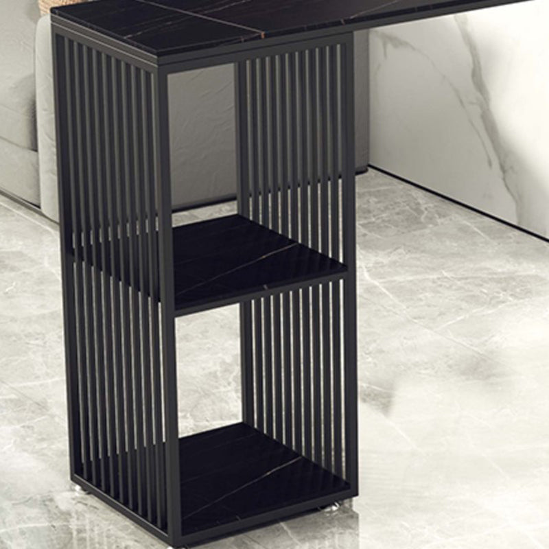 Living Room Modern Bar Table 42-inch Height Stone Top Bistro Table Clearhalo 'Bar Furniture' 'Bar Tables' 'bar_tables' 'furn' 'furn_bar_tables' 'Furniture' 'furniture_bar_tables' 'Kitchen & Dining Furniture' 5061461