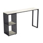 Living Room Modern Bar Table 42-inch Height Stone Top Bistro Table White Storage Included Clearhalo 'Bar Furniture' 'Bar Tables' 'bar_tables' 'furn' 'furn_bar_tables' 'Furniture' 'furniture_bar_tables' 'Kitchen & Dining Furniture' 5061464