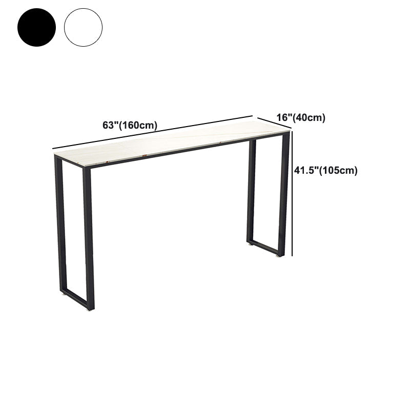 Living Room Modern Bar Table 42-inch Height Stone Top Bistro Table Clearhalo 'Bar Furniture' 'Bar Tables' 'bar_tables' 'furn' 'furn_bar_tables' 'Furniture' 'furniture_bar_tables' 'Kitchen & Dining Furniture' 5061469