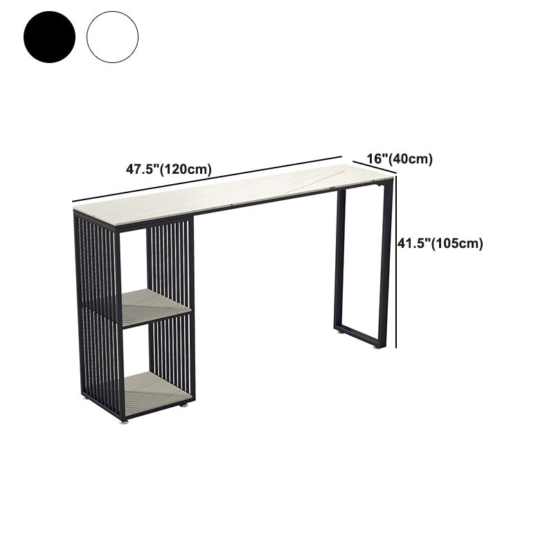 Living Room Modern Bar Table 42-inch Height Stone Top Bistro Table Clearhalo 'Bar Furniture' 'Bar Tables' 'bar_tables' 'furn' 'furn_bar_tables' 'Furniture' 'furniture_bar_tables' 'Kitchen & Dining Furniture' 5061472