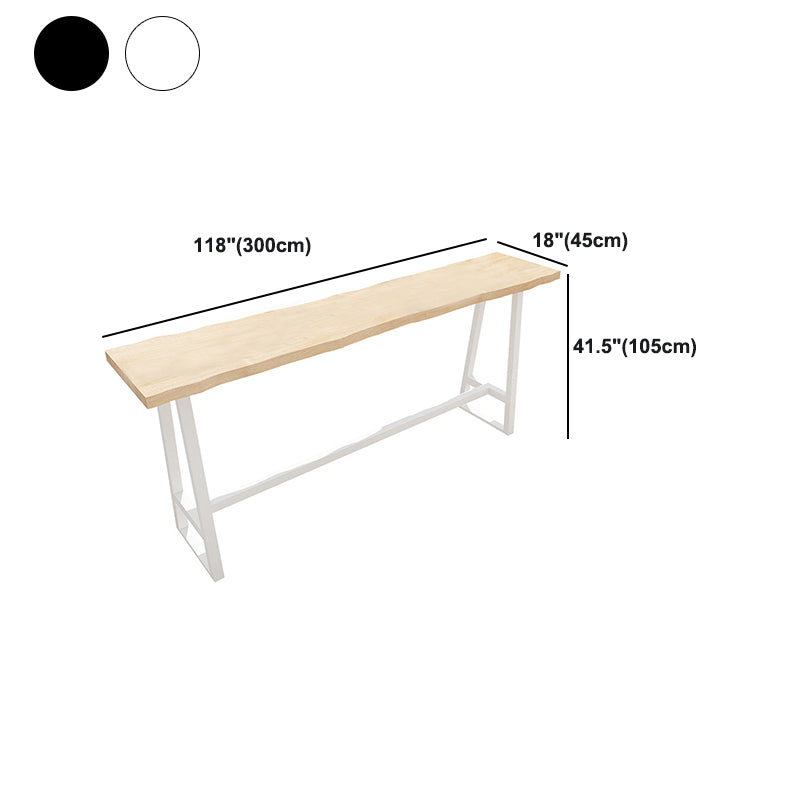 Wood Rectangle Top Counter Table 42-inch Height Contemporary Bar Table Clearhalo 'Bar Furniture' 'Bar Tables' 'bar_tables' 'furn' 'furn_bar_tables' 'Furniture' 'furniture_bar_tables' 'Kitchen & Dining Furniture' 5061482