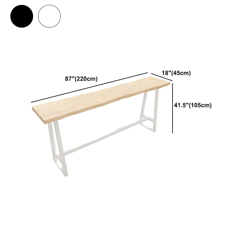 Wood Rectangle Top Counter Table 42-inch Height Contemporary Bar Table Clearhalo 'Bar Furniture' 'Bar Tables' 'bar_tables' 'furn' 'furn_bar_tables' 'Furniture' 'furniture_bar_tables' 'Kitchen & Dining Furniture' 5061485