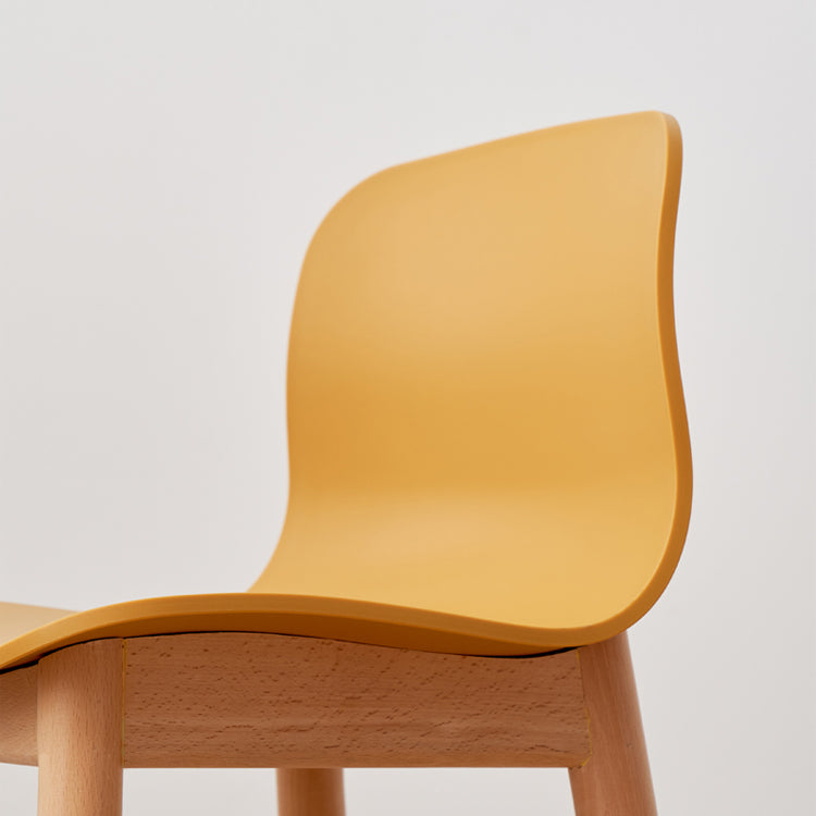 Modern Style Plastic Bar-stool Wooden Counter Bar Stool for Home Clearhalo 'Bar Furniture' 'Bar Stools' 'bar_stools' 'furn' 'furn_bar_stools' 'Furniture' 'furniture_bar_stools' 'Kitchen & Dining Furniture' 5061518