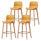 Modern Style Plastic Bar-stool Wooden Counter Bar Stool for Home Ginger 4 Piece Set Counter Stool(26"H) Clearhalo 'Bar Furniture' 'Bar Stools' 'bar_stools' 'furn' 'furn_bar_stools' 'Furniture' 'furniture_bar_stools' 'Kitchen & Dining Furniture' 5061543