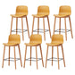Modern Style Plastic Bar-stool Wooden Counter Bar Stool for Home Ginger 6 Piece Set Counter Stool(26"H) Clearhalo 'Bar Furniture' 'Bar Stools' 'bar_stools' 'furn' 'furn_bar_stools' 'Furniture' 'furniture_bar_stools' 'Kitchen & Dining Furniture' 5061544