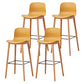 Modern Style Plastic Bar-stool Wooden Counter Bar Stool for Home Ginger 4 Piece Set Bar Stool(30"H) Clearhalo 'Bar Furniture' 'Bar Stools' 'bar_stools' 'furn' 'furn_bar_stools' 'Furniture' 'furniture_bar_stools' 'Kitchen & Dining Furniture' 5061547