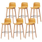 Modern Style Plastic Bar-stool Wooden Counter Bar Stool for Home Ginger 6 Piece Set Bar Stool(30"H) Clearhalo 'Bar Furniture' 'Bar Stools' 'bar_stools' 'furn' 'furn_bar_stools' 'Furniture' 'furniture_bar_stools' 'Kitchen & Dining Furniture' 5061548