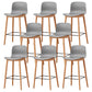 Modern Style Plastic Bar-stool Wooden Counter Bar Stool for Home Light Gray 8 Piece Set Counter Stool(26"H) Clearhalo 'Bar Furniture' 'Bar Stools' 'bar_stools' 'furn' 'furn_bar_stools' 'Furniture' 'furniture_bar_stools' 'Kitchen & Dining Furniture' 5061553