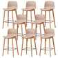Modern Style Plastic Bar-stool Wooden Counter Bar Stool for Home Khaki 8 Piece Set Counter Stool(26"H) Clearhalo 'Bar Furniture' 'Bar Stools' 'bar_stools' 'furn' 'furn_bar_stools' 'Furniture' 'furniture_bar_stools' 'Kitchen & Dining Furniture' 5061561