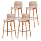 Modern Style Plastic Bar-stool Wooden Counter Bar Stool for Home Khaki 4 Piece Set Bar Stool(30"H) Clearhalo 'Bar Furniture' 'Bar Stools' 'bar_stools' 'furn' 'furn_bar_stools' 'Furniture' 'furniture_bar_stools' 'Kitchen & Dining Furniture' 5061563