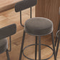 Modern Backrest Armless Counter Stool Iron Cafe Bar Stool with Cushion and Pedal Clearhalo 'Bar Furniture' 'Bar Stools' 'bar_stools' 'furn' 'furn_bar_stools' 'Furniture' 'furniture_bar_stools' 'Kitchen & Dining Furniture' 5061700