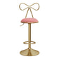 Glam Liftable Backrest Counter Stool Iron Kitchen Bar Stool with Velvet Cushion and Pedal Clearhalo 'Bar Furniture' 'Bar Stools' 'bar_stools' 'furn' 'furn_bar_stools' 'Furniture' 'furniture_bar_stools' 'Kitchen & Dining Furniture' 5061733