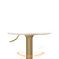 Glam Liftable Backrest Counter Stool Iron Kitchen Bar Stool with Velvet Cushion and Pedal Clearhalo 'Bar Furniture' 'Bar Stools' 'bar_stools' 'furn' 'furn_bar_stools' 'Furniture' 'furniture_bar_stools' 'Kitchen & Dining Furniture' 5061738