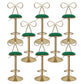 Glam Liftable Backrest Counter Stool Iron Kitchen Bar Stool with Velvet Cushion and Pedal Green 8 Piece Set Clearhalo 'Bar Furniture' 'Bar Stools' 'bar_stools' 'furn' 'furn_bar_stools' 'Furniture' 'furniture_bar_stools' 'Kitchen & Dining Furniture' 5061746
