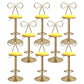 Glam Liftable Backrest Counter Stool Iron Kitchen Bar Stool with Velvet Cushion and Pedal Yellow 8 Piece Set Clearhalo 'Bar Furniture' 'Bar Stools' 'bar_stools' 'furn' 'furn_bar_stools' 'Furniture' 'furniture_bar_stools' 'Kitchen & Dining Furniture' 5061751