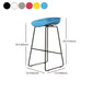 Modern Armless Backrest Counter Stool Iron Cafe Bar Stool with Pedal and Acrylic Seat Clearhalo 'Bar Furniture' 'Bar Stools' 'bar_stools' 'furn' 'furn_bar_stools' 'Furniture' 'furniture_bar_stools' 'Kitchen & Dining Furniture' 5061929