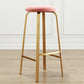 Nordic Armless Backless Counter Stool Iron Cafe Bar Stool with Cushion and Pedal Clearhalo 'Bar Furniture' 'Bar Stools' 'bar_stools' 'furn' 'furn_bar_stools' 'Furniture' 'furniture_bar_stools' 'Kitchen & Dining Furniture' 5061935