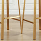 Nordic Armless Backless Counter Stool Iron Cafe Bar Stool with Cushion and Pedal Clearhalo 'Bar Furniture' 'Bar Stools' 'bar_stools' 'furn' 'furn_bar_stools' 'Furniture' 'furniture_bar_stools' 'Kitchen & Dining Furniture' 5061943