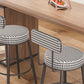 Modern Armless Backrest Counter Stool Iron Dessert Shop Bar Stool with Cushion and Pedal Clearhalo 'Bar Furniture' 'Bar Stools' 'bar_stools' 'furn' 'furn_bar_stools' 'Furniture' 'furniture_bar_stools' 'Kitchen & Dining Furniture' 5061999