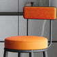 Nordic Armless Backrest Counter Stool Iron Kitchen Bar Stool with Cushion and Pedal Clearhalo 'Bar Furniture' 'Bar Stools' 'bar_stools' 'furn' 'furn_bar_stools' 'Furniture' 'furniture_bar_stools' 'Kitchen & Dining Furniture' 5062201