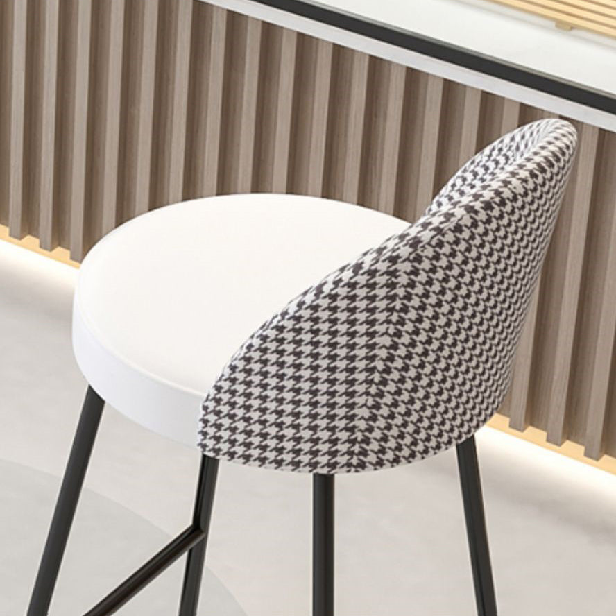 Leather Counter Stool Bucket Modern Footrest Counter & Bar Stool for Coffee Shop Clearhalo 'Bar Furniture' 'Bar Stools' 'bar_stools' 'furn' 'furn_bar_stools' 'Furniture' 'furniture_bar_stools' 'Kitchen & Dining Furniture' 5062257