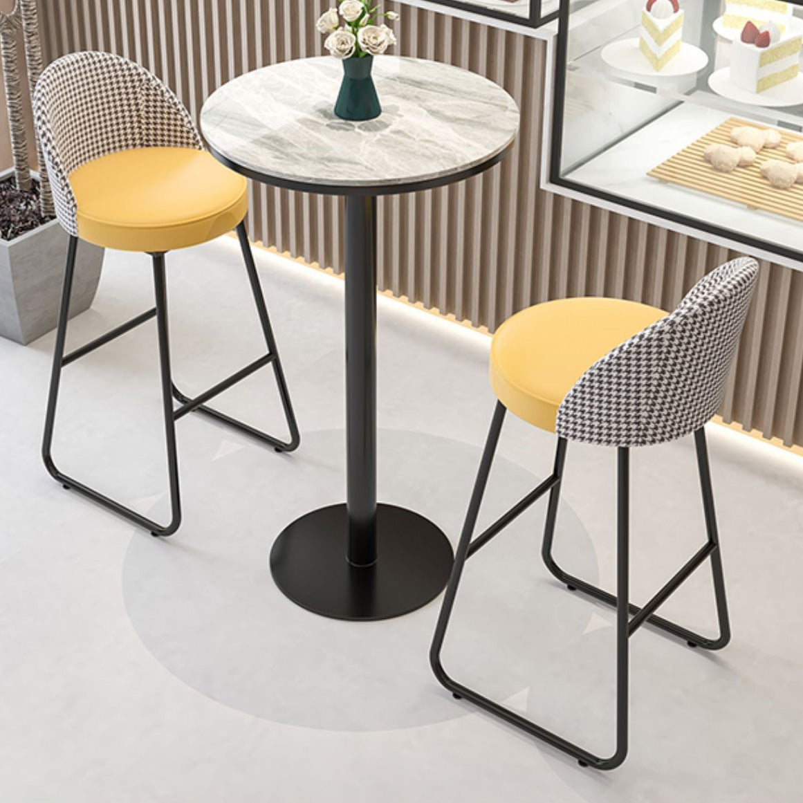 Leather Counter Stool Bucket Modern Footrest Counter & Bar Stool for Coffee Shop Clearhalo 'Bar Furniture' 'Bar Stools' 'bar_stools' 'furn' 'furn_bar_stools' 'Furniture' 'furniture_bar_stools' 'Kitchen & Dining Furniture' 5062262