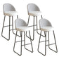 Leather Counter Stool Bucket Modern Footrest Counter & Bar Stool for Coffee Shop Off-White 4 Piece Set Clearhalo 'Bar Furniture' 'Bar Stools' 'bar_stools' 'furn' 'furn_bar_stools' 'Furniture' 'furniture_bar_stools' 'Kitchen & Dining Furniture' 5062265