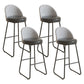 Leather Counter Stool Bucket Modern Footrest Counter & Bar Stool for Coffee Shop Black 4 Piece Set Clearhalo 'Bar Furniture' 'Bar Stools' 'bar_stools' 'furn' 'furn_bar_stools' 'Furniture' 'furniture_bar_stools' 'Kitchen & Dining Furniture' 5062271