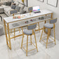 Scandinavian Footrest Counter Chair Low Back Round Upholstered Counter-height Stool Clearhalo 'Bar Furniture' 'Bar Stools' 'bar_stools' 'furn' 'furn_bar_stools' 'Furniture' 'furniture_bar_stools' 'Kitchen & Dining Furniture' 5062287