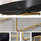 Coffee Shop Counter Stool Glam Metal Footrest Low Back Counter Stools Clearhalo 'Bar Furniture' 'Bar Stools' 'bar_stools' 'furn' 'furn_bar_stools' 'Furniture' 'furniture_bar_stools' 'Kitchen & Dining Furniture' 5062315