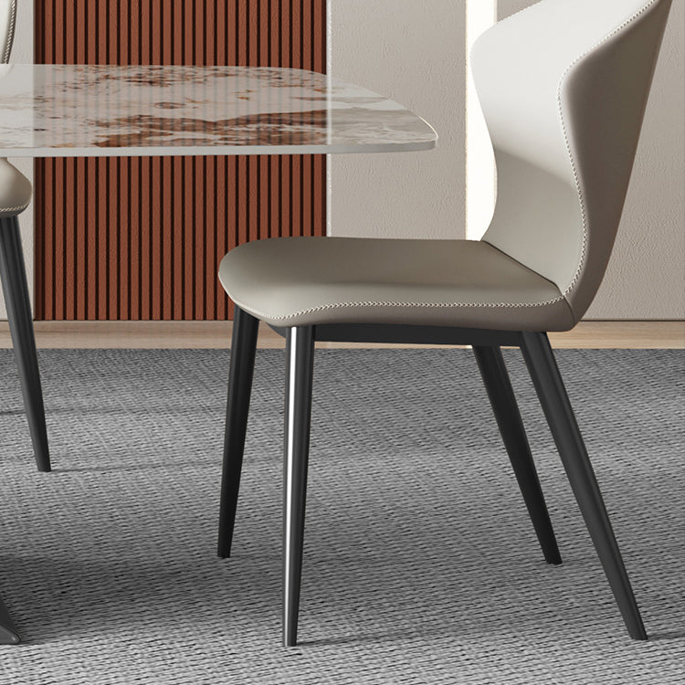 Modern Sintered Stone Top Dining Set Rectangle 1/2/4/5/6/7 Pieces Dining Room Table Set Clearhalo 'Dining Room Sets' 'Dining Tables & Seating' 'dining_room_set' 'furn' 'furn_dining_room_set' 'Furniture' 'furniture_dining_room_set' 'Kitchen & Dining Furniture' 5062376