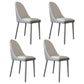 Designer Style Sintered Stone Dining Set Rectangle 1/3/4/5/7 Pieces Dining Room Table Set 4 White Chairs Clearhalo 'Dining Room Sets' 'Dining Tables & Seating' 'dining_room_set' 'furn' 'furn_dining_room_set' 'Furniture' 'furniture_dining_room_set' 'Kitchen & Dining Furniture' 5062386